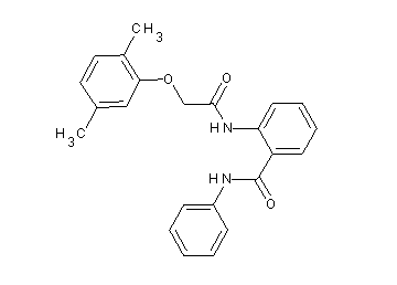 2-{[(2,5-dimethylphenoxy)acetyl]amino}-N-phenylbenzamide
