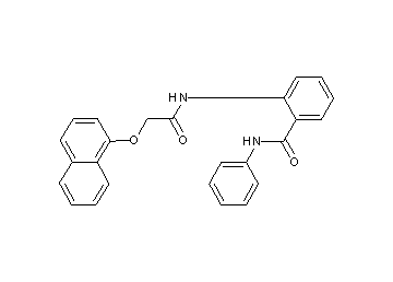 2-{[(1-naphthyloxy)acetyl]amino}-N-phenylbenzamide