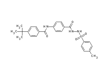 4-tert-butyl-N-[4-({2-[(4-methylphenyl)sulfonyl]hydrazino}carbonyl)phenyl]benzamide