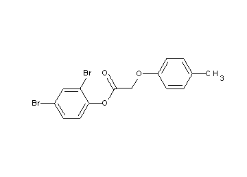 2,4-dibromophenyl (4-methylphenoxy)acetate 2,4-dibromophenyl (4-methylphenoxy)acetate