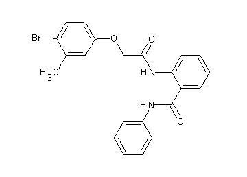 2-{[(4-bromo-3-methylphenoxy)acetyl]amino}-N-phenylbenzamide