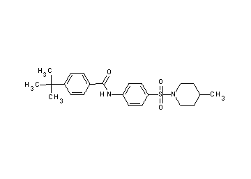 4-tert-butyl-N-{4-[(4-methyl-1-piperidinyl)sulfonyl]phenyl}benzamide