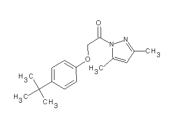 1-[(4-tert-butylphenoxy)acetyl]-3,5-dimethyl-1H-pyrazole - Click Image to Close