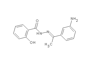 N'-[1-(3-aminophenyl)ethylidene]-2-hydroxybenzohydrazide