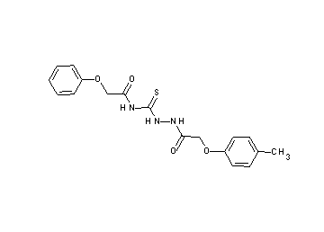N-({2-[(4-methylphenoxy)acetyl]hydrazino}carbonothioyl)-2-phenoxyacetamide - Click Image to Close