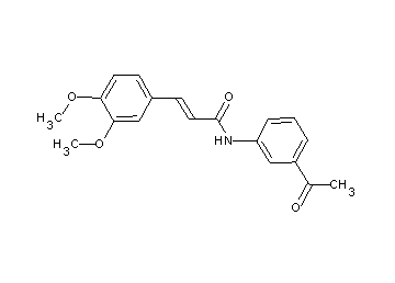 N-(3-acetylphenyl)-3-(3,4-dimethoxyphenyl)acrylamide - Click Image to Close