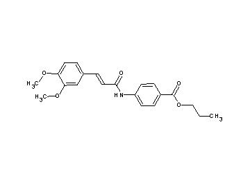 propyl 4-{[3-(3,4-dimethoxyphenyl)acryloyl]amino}benzoate