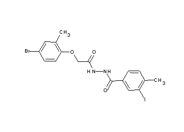 N'-[(4-bromo-2-methylphenoxy)acetyl]-3-iodo-4-methylbenzohydrazide
