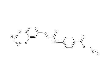 ethyl 4-{[3-(3,4-dimethoxyphenyl)acryloyl]amino}benzoate - Click Image to Close