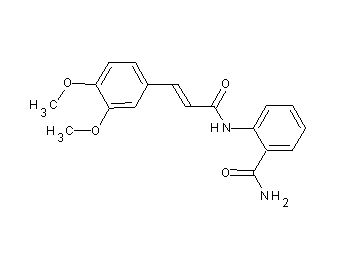 2-{[3-(3,4-dimethoxyphenyl)acryloyl]amino}benzamide