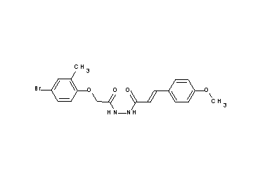 N'-[(4-bromo-2-methylphenoxy)acetyl]-3-(4-methoxyphenyl)acrylohydrazide