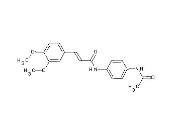 N-[4-(acetylamino)phenyl]-3-(3,4-dimethoxyphenyl)acrylamide