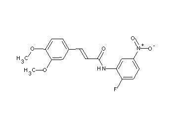 3-(3,4-dimethoxyphenyl)-N-(2-fluoro-5-nitrophenyl)acrylamide - Click Image to Close
