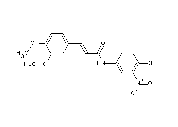 N-(4-chloro-3-nitrophenyl)-3-(3,4-dimethoxyphenyl)acrylamide - Click Image to Close