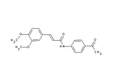 N-(4-acetylphenyl)-3-(3,4-dimethoxyphenyl)acrylamide