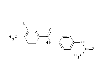 N-[4-(acetylamino)phenyl]-3-iodo-4-methylbenzamide