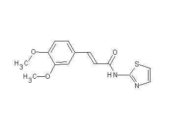 3-(3,4-dimethoxyphenyl)-N-1,3-thiazol-2-ylacrylamide