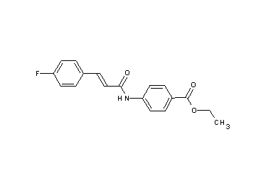 ethyl 4-{[3-(4-fluorophenyl)acryloyl]amino}benzoate