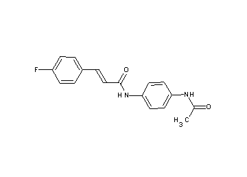 N-[4-(acetylamino)phenyl]-3-(4-fluorophenyl)acrylamide