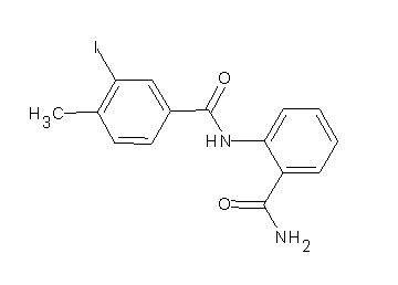 N-[2-(aminocarbonyl)phenyl]-3-iodo-4-methylbenzamide