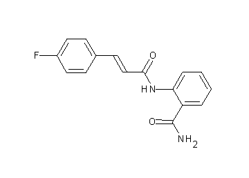 2-{[3-(4-fluorophenyl)acryloyl]amino}benzamide - Click Image to Close