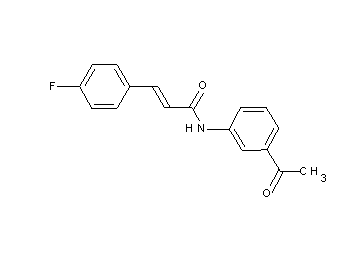 N-(3-acetylphenyl)-3-(4-fluorophenyl)acrylamide