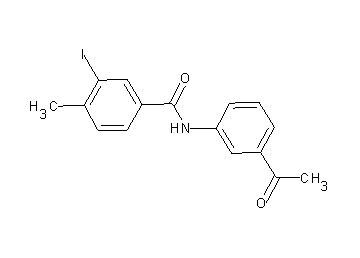 N-(3-acetylphenyl)-3-iodo-4-methylbenzamide
