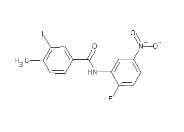N-(2-fluoro-5-nitrophenyl)-3-iodo-4-methylbenzamide