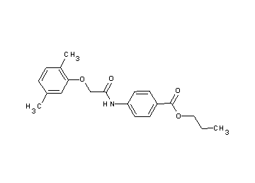 propyl 4-{[(2,5-dimethylphenoxy)acetyl]amino}benzoate