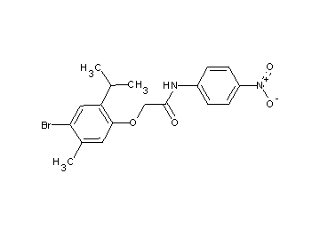 2-(4-bromo-2-isopropyl-5-methylphenoxy)-N-(4-nitrophenyl)acetamide