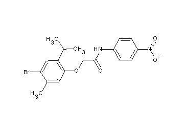 2-(4-bromo-2-isopropyl-5-methylphenoxy)-N-(4-nitrophenyl)acetamide 2-(4-bromo-2-isopropyl-5-methylphenoxy)-N-(4-nitrophenyl)acetamide