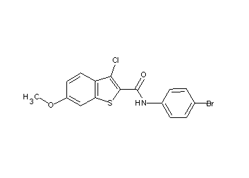 N-(4-bromophenyl)-3-chloro-6-methoxy-1-benzothiophene-2-carboxamide