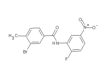 3-bromo-N-(2-fluoro-5-nitrophenyl)-4-methylbenzamide