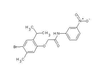 2-(4-bromo-2-isopropyl-5-methylphenoxy)-N-(3-nitrophenyl)acetamide