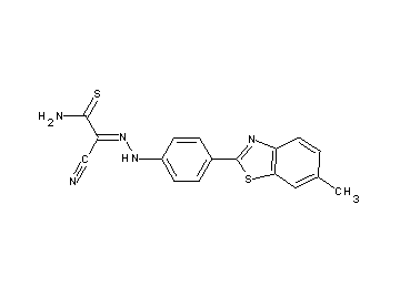 2-cyano-2-{[4-(6-methyl-1,3-benzothiazol-2-yl)phenyl]hydrazono}ethanethioamide - Click Image to Close