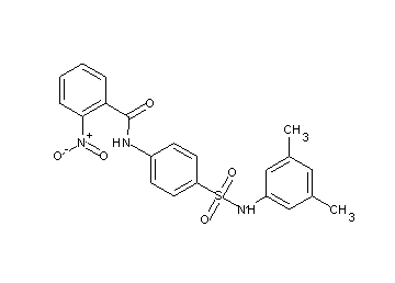 N-(4-{[(3,5-dimethylphenyl)amino]sulfonyl}phenyl)-2-nitrobenzamide