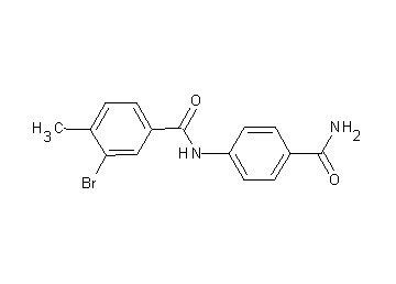 N-[4-(aminocarbonyl)phenyl]-3-bromo-4-methylbenzamide