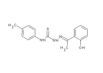 1-(2-hydroxyphenyl)ethanone N-(4-methylphenyl)thiosemicarbazone 1-(2-hydroxyphenyl)ethanone N-(4-methylphenyl)thiosemicarbazone