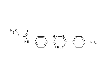 N-[4-({2-[1-(4-aminophenyl)ethylidene]hydrazino}carbonyl)phenyl]propanamide