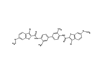 N,N'-(3,3'-dimethyl-4,4'-biphenyldiyl)bis(3-chloro-6-methoxy-1-benzothiophene-2-carboxamide)