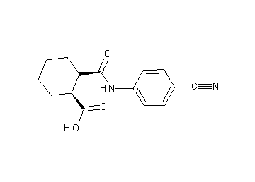 2-{[(4-cyanophenyl)amino]carbonyl}cyclohexanecarboxylic acid