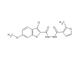 N'-[(3-chloro-6-methoxy-1-benzothien-2-yl)carbonyl]-2-methyl-3-furohydrazide