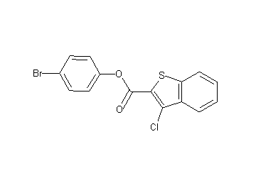4-bromophenyl 3-chloro-1-benzothiophene-2-carboxylate