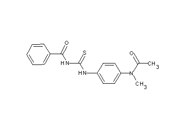 N-[({4-[acetyl(methyl)amino]phenyl}amino)carbonothioyl]benzamide