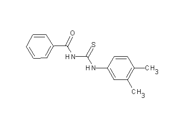 N-{[(3,4-dimethylphenyl)amino]carbonothioyl}benzamide