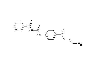 propyl 4-{[(benzoylamino)carbonothioyl]amino}benzoate - Click Image to Close