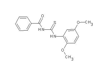 N-{[(2,5-dimethoxyphenyl)amino]carbonothioyl}benzamide