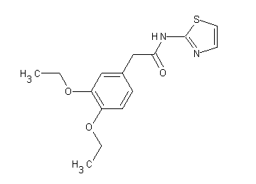 2-(3,4-diethoxyphenyl)-N-1,3-thiazol-2-ylacetamide - Click Image to Close