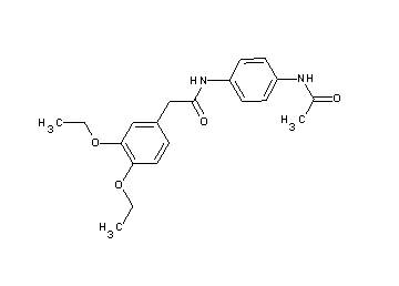 N-[4-(acetylamino)phenyl]-2-(3,4-diethoxyphenyl)acetamide