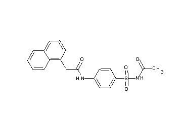 N-{4-[(acetylamino)sulfonyl]phenyl}-2-(1-naphthyl)acetamide